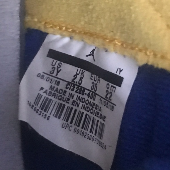 Boys Laney size 3 Y blue/yellow - Picture 9 of 9